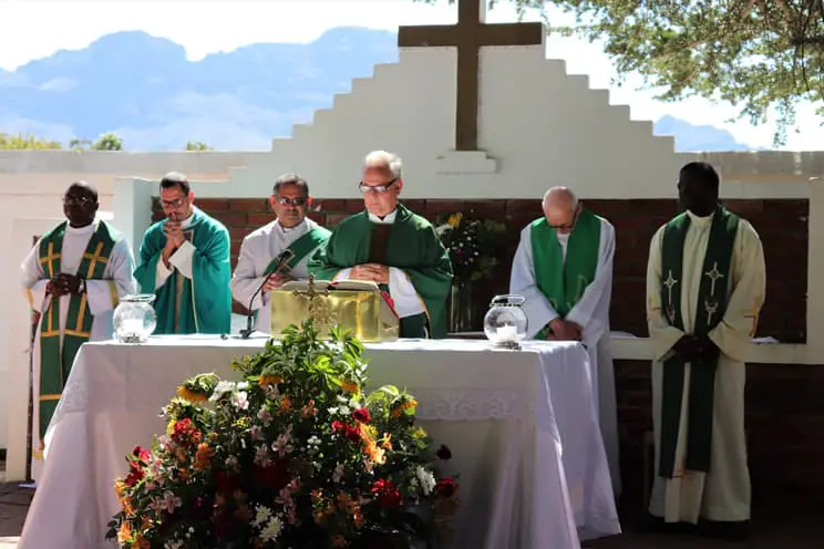 Deacon at ceremony